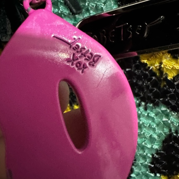 Betsey Johnson Green Animal Print Large Bag NEW With Duster - Picture 8 of 13